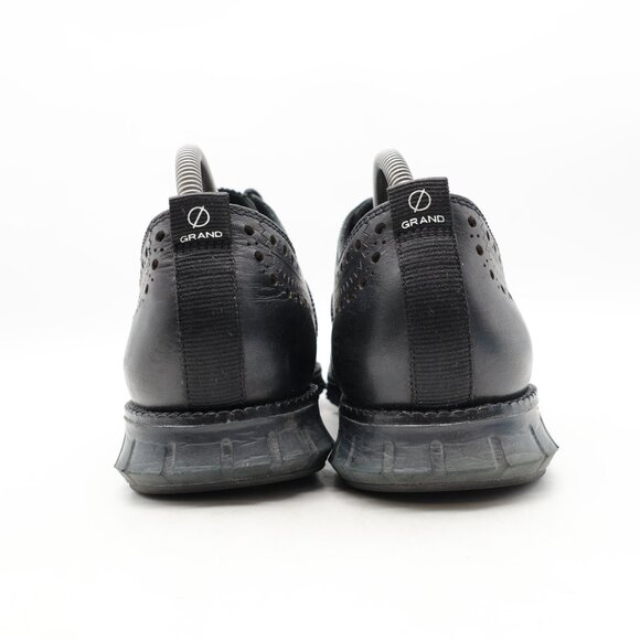 Cole Haan ZeroGrand Men's Size 10 M Black Leather Wingtip Oxford Sneaker C23738 - Picture 5 of 10